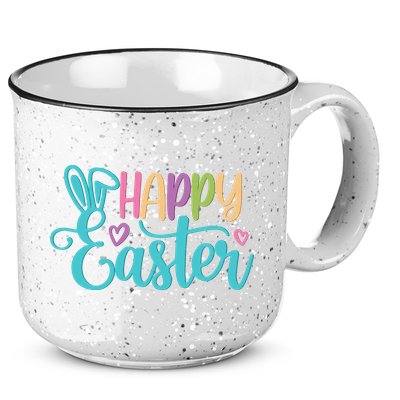 Happy Easter Cute Holiday 15oz Campfire Ceramic Mug