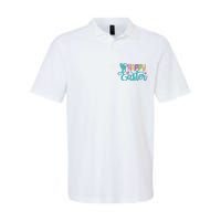 Happy Easter Cute Holiday Softstyle Adult Sport Polo