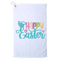 Happy Easter Cute Holiday Platinum Collection Golf Towel