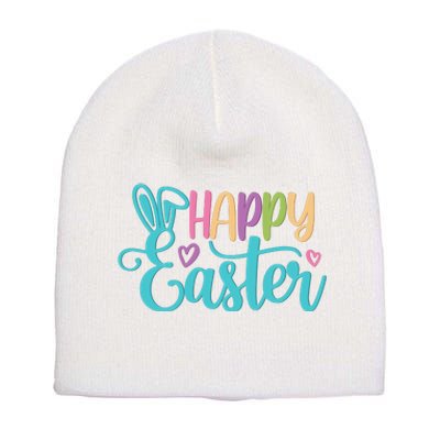 Happy Easter Cute Holiday Short Acrylic Beanie