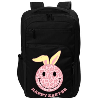 Happy Easter Cute Smile Face Pink Patterns Impact Tech Backpack