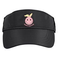 Happy Easter Cute Smile Face Pink Patterns Adult Drive Performance Visor