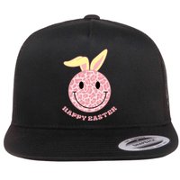 Happy Easter Cute Smile Face Pink Patterns Flatbill Hat