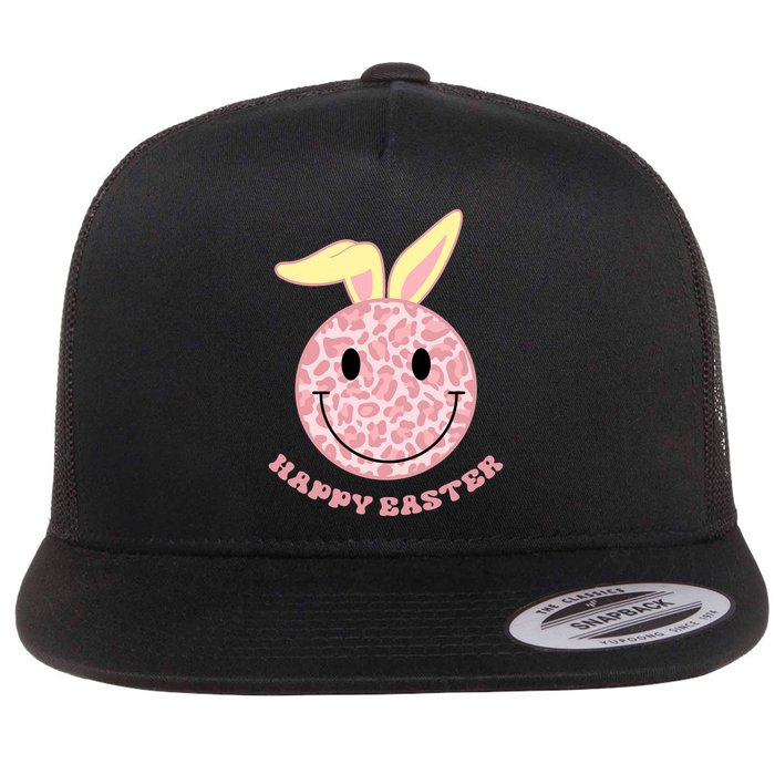 Happy Easter Cute Smile Face Pink Patterns Flatbill Hat