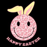 Happy Easter Cute Smile Face Pink Patterns Flatbill Hat