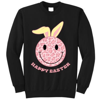 Happy Easter Cute Smile Face Pink Patterns Tall Sweatshirt