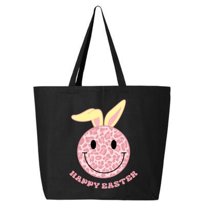 Happy Easter Cute Smile Face Pink Patterns 25L Jumbo Tote