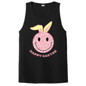 Happy Easter Cute Smile Face Pink Patterns PosiCharge Competitor Tank