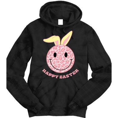 Happy Easter Cute Smile Face Pink Patterns Tie Dye Hoodie