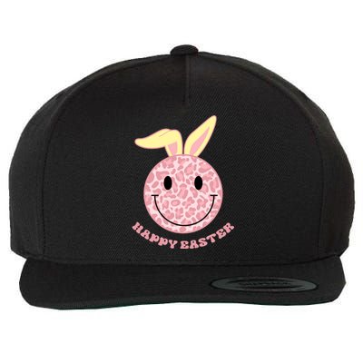 Happy Easter Cute Smile Face Pink Patterns Wool Snapback Cap