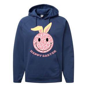 Happy Easter Cute Smile Face Pink Patterns Performance Fleece Hoodie