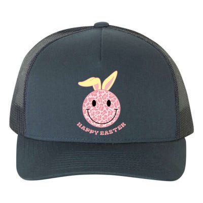 Happy Easter Cute Smile Face Pink Patterns Yupoong Adult 5-Panel Trucker Hat