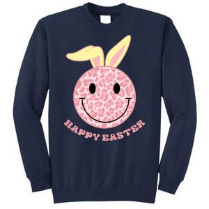 Happy Easter Cute Smile Face Pink Patterns Tall Sweatshirt