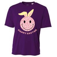 Happy Easter Cute Smile Face Pink Patterns Cooling Performance Crew T-Shirt