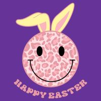 Happy Easter Cute Smile Face Pink Patterns Cooling Performance Crew T-Shirt