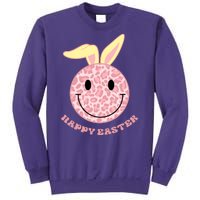 Happy Easter Cute Smile Face Pink Patterns Sweatshirt