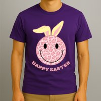 Happy Easter Cute Smile Face Pink Patterns T-Shirt