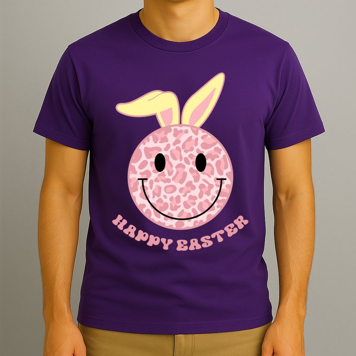 Happy Easter Cute Smile Face Pink Patterns T-Shirt