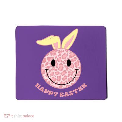Happy Easter Cute Smile Face Pink Patterns Mousepad