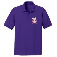 Happy Easter Cute Smile Face Pink Patterns PosiCharge RacerMesh Polo