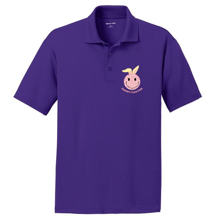 Happy Easter Cute Smile Face Pink Patterns PosiCharge RacerMesh Polo