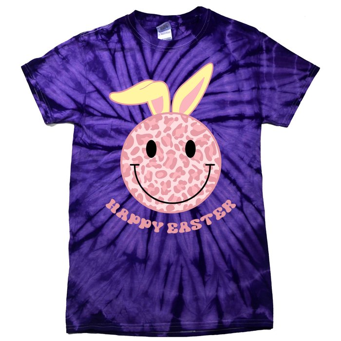 Happy Easter Cute Smile Face Pink Patterns Tie-Dye T-Shirt