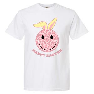 Happy Easter Cute Smile Face Pink Patterns Garment-Dyed Heavyweight T-Shirt