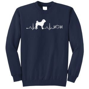 Heartbeat EKG Chinese SharPei Dog Mom Gift Tall Sweatshirt