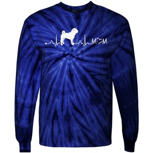 Heartbeat EKG Chinese SharPei Dog Mom Gift Tie-Dye Long Sleeve Shirt