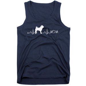 Heartbeat EKG Chinese SharPei Dog Mom Gift Tank Top