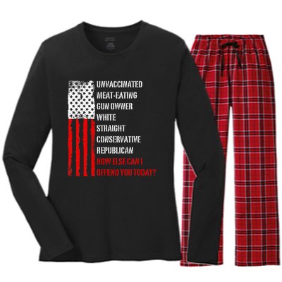 How Else Can I Offend You Today Women's Long Sleeve Flannel Pajama Set 