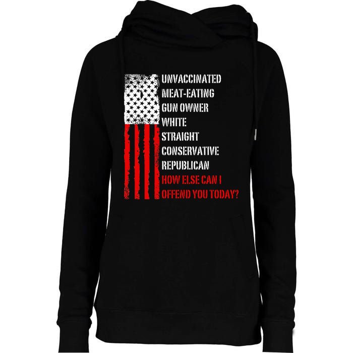 How Else Can I Offend You Today Womens Funnel Neck Pullover Hood