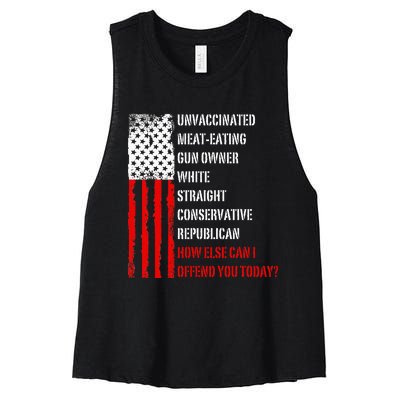 How Else Can I Offend You Today Women's Racerback Cropped Tank