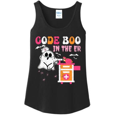 Halloween ER Costume Code Boo In The ER Nurse Crew Ghost Ladies Essential Tank