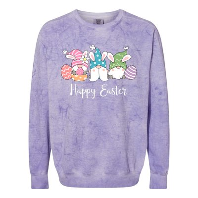 Happy Easter Cute Gnome Holiday Colorblast Crewneck Sweatshirt