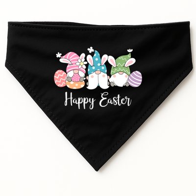 Happy Easter Cute Gnome Holiday USA-Made Doggie Bandana