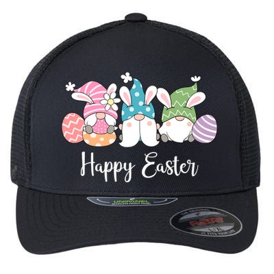 Happy Easter Cute Gnome Holiday Flexfit Unipanel Trucker Cap