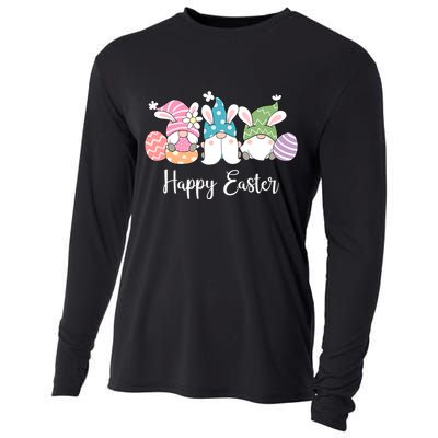 Happy Easter Cute Gnome Holiday Cooling Performance Long Sleeve Crew