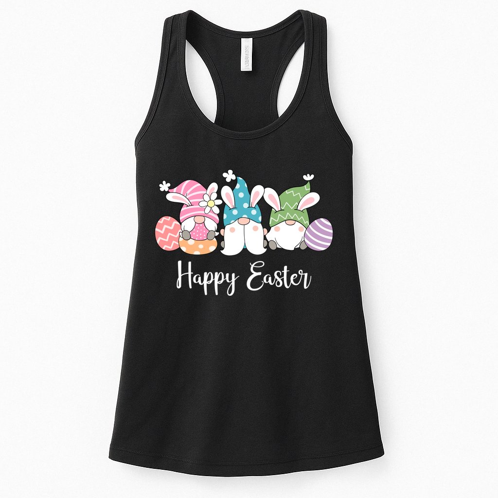 Happy Easter Cute Gnome Holiday Womens Tank Top