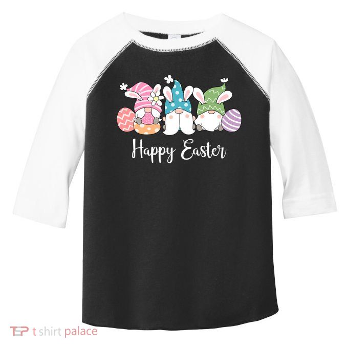 Happy Easter Cute Gnome Holiday Toddler Fine Jersey T-Shirt
