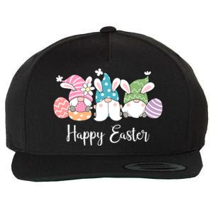 Happy Easter Cute Gnome Holiday Wool Snapback Cap