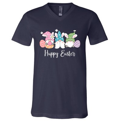 Happy Easter Cute Gnome Holiday V-Neck T-Shirt