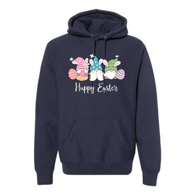 Happy Easter Cute Gnome Holiday Premium Hoodie