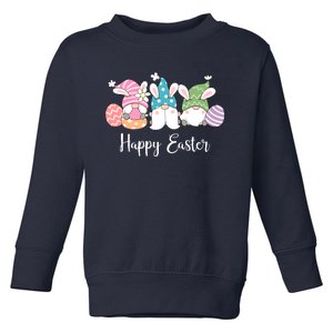 Happy Easter Cute Gnome Holiday Toddler Sweatshirt