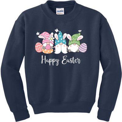 Happy Easter Cute Gnome Holiday Kids Sweatshirt