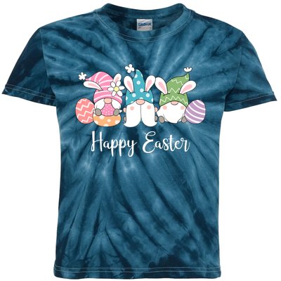 Happy Easter Cute Gnome Holiday Kids Tie-Dye T-Shirt