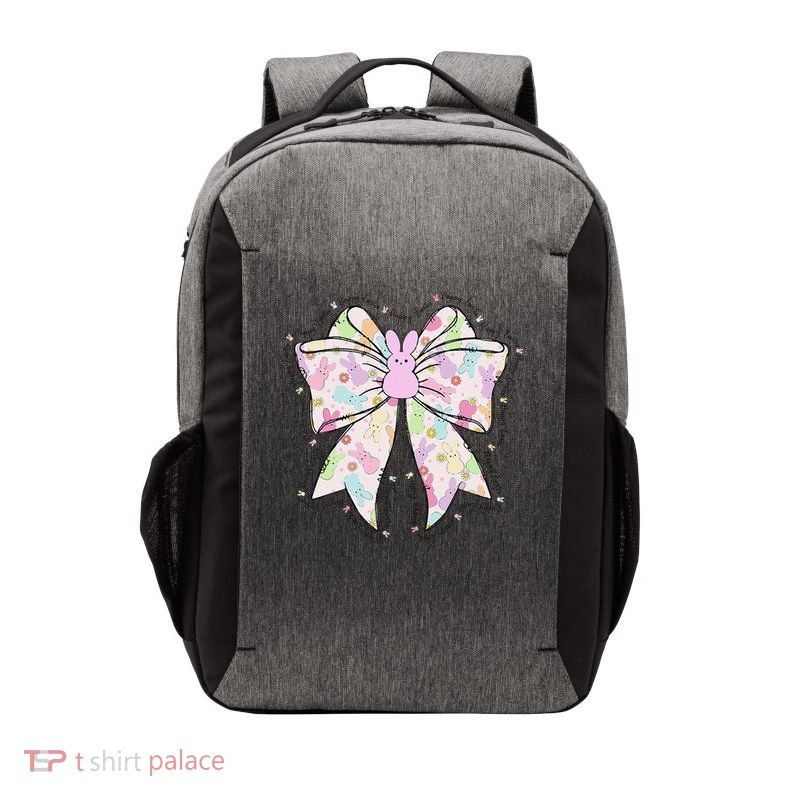 Happy Easter Coquette Bow Easter Day Women Vector Backpack