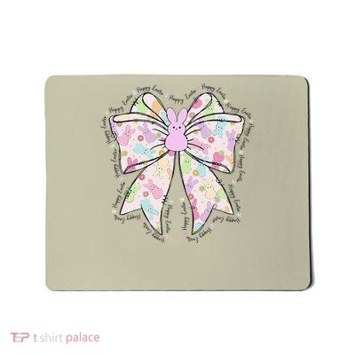Happy Easter Coquette Bow Easter Day Women Mousepad