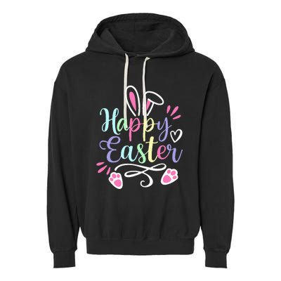 Happy Easter Cute Bunny Rabbit christian Garment-Dyed Fleece Hoodie