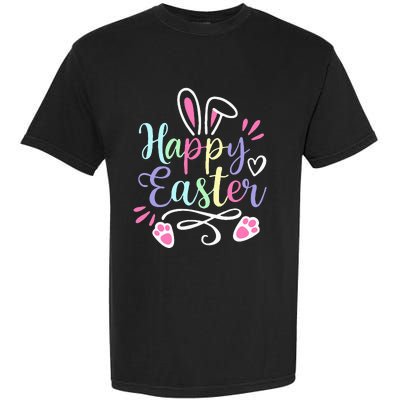 Happy Easter Cute Bunny Rabbit christian Garment-Dyed Heavyweight T-Shirt